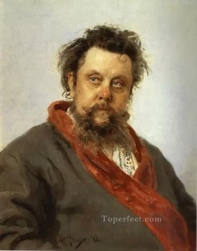  Russian Art Painting - Modest Mussorgsky Russian Realism Ilya Repin